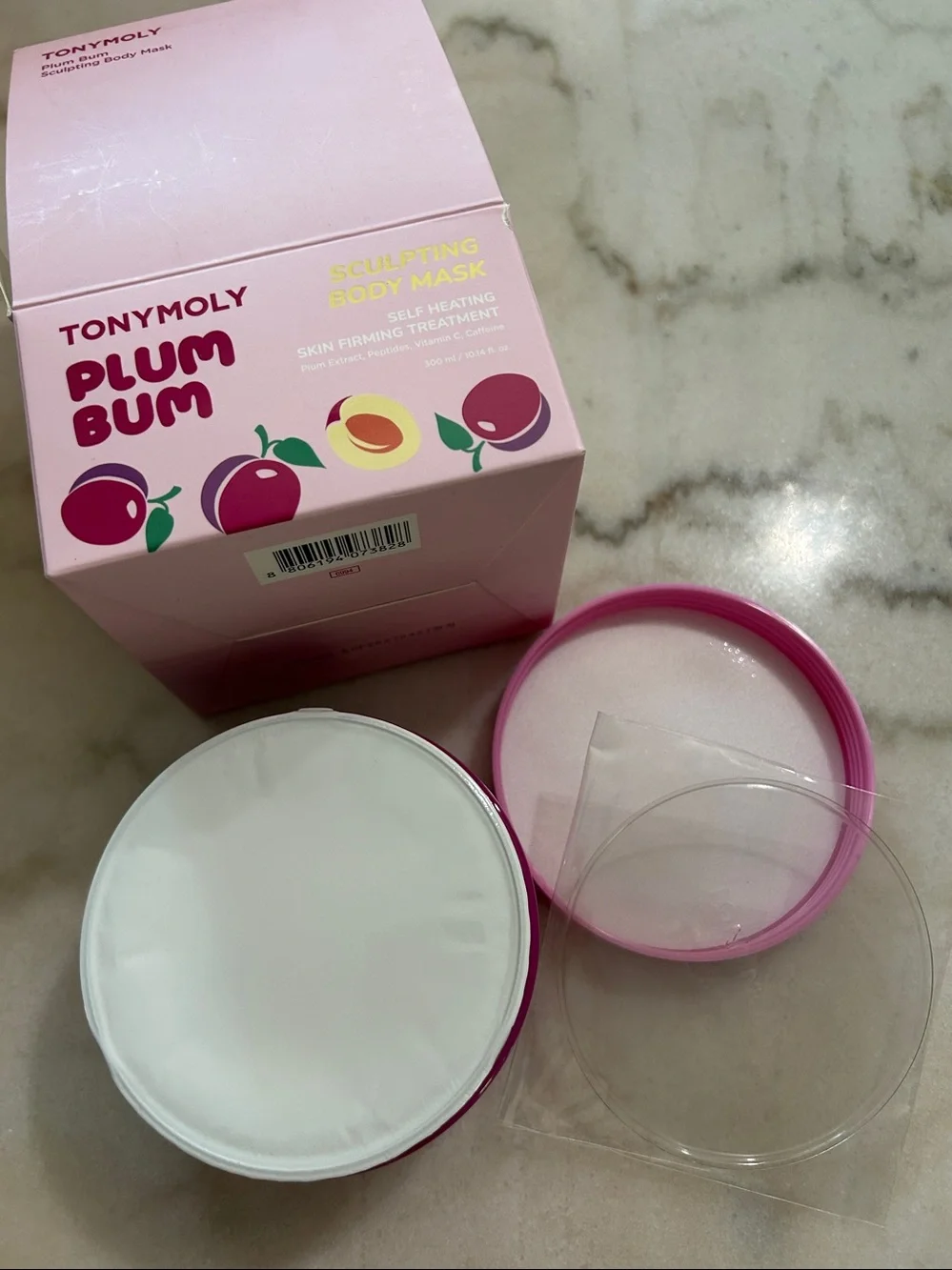 TONYMOLY Plum Bum Sculpting Body Mask Self-heating skin firming treatment-NEW
